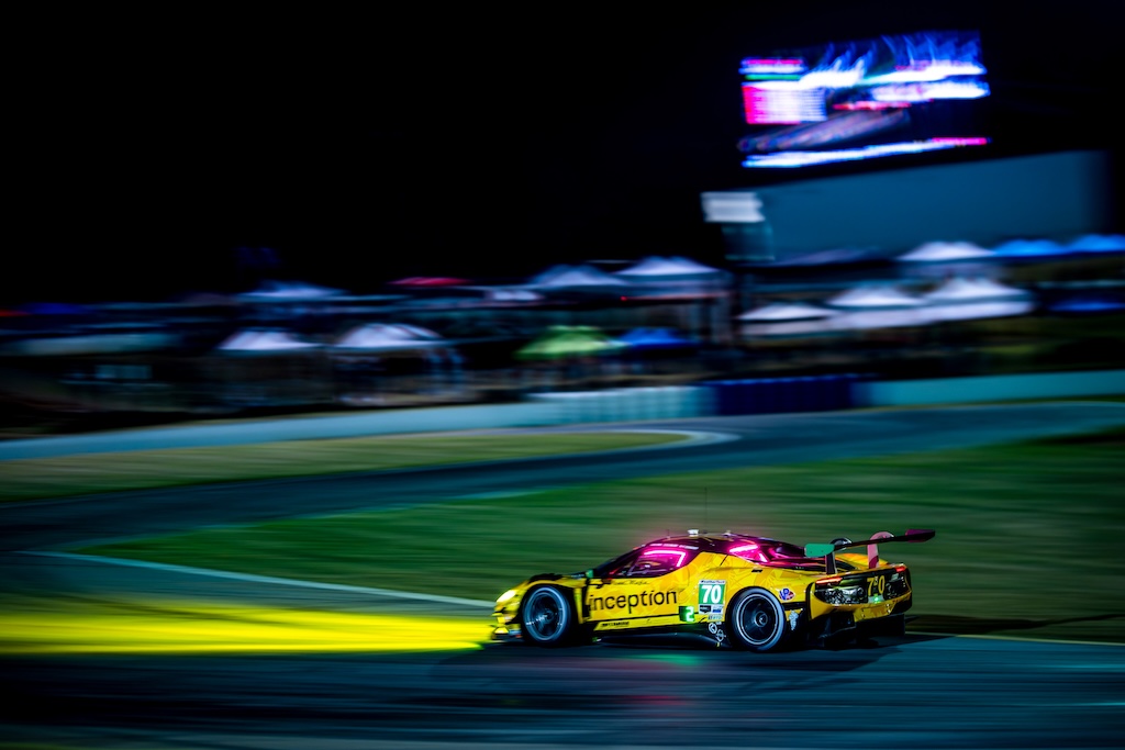 Frederik Schandorff i kamp for to IMSA-mesterskaber på Road Atlanta.
(Foto: Inception Racing)